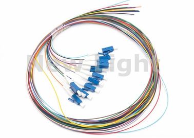 Kabel światłowodowy LC / UPC SM 12 Core jednomodowy z kolorowym pigtailem światłowodowym