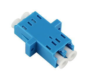 Plastikowy materiał Single Mode Fibre Adapter, niebieski LC Fibre Adapter do FTTH