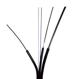 Zewnętrzny kabel światłowodowy 2-rdzeniowy w kolorze czarnym, odporny na działanie ognia i płomieni LSZH