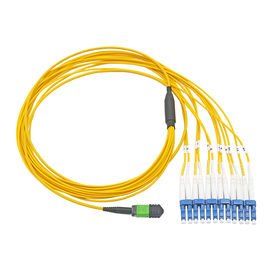 G652D LSZH jednomodowy kabel światłowodowy z dupleksem MPO / MTP przewód 8/12/24 rdzeniowy