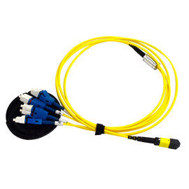 Kabel MTP do Uniboot 4 X LC Duplex MPO Kabel do kufra / kabel do skakania z PVC G652D