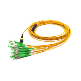 12 Wentylator światłowodowy Low Loss Yellow MTP MPO Do ST APC Kabel szyny Mpo Trunk Długość kabla 1 metr