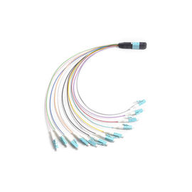 12 F MTP - LC Światłowodowy kabel MTP MPO Breakout 0,9 mm kabel do modułu kasety MPO