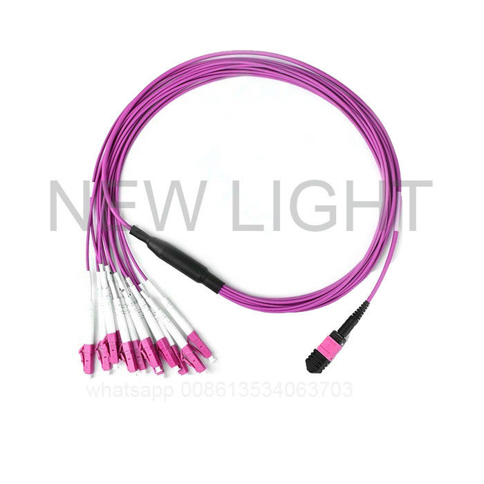 Przemysłowy kabel światłowodowy ze złączami MTP / MPO Styl MTP / MPO
