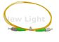 FC / APC - przewód światłowodowy FC / APC z pojedynczym kablem 9/125 Simplex PVC Yellow