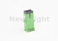 Green Color FTTH SC Adapter światłowodowy z zawiasową osłoną przeciwpyłową ROSH Approved