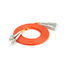 FC-LC wielomodowy patchcord światłowodowy, pomarańczowy PVC / LSZH 0.9 / 2.0 / 3.0 MM kabel