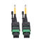 12-żyłowy ciąg żeński typu MPO MTP Jednokierunkowy kabel światłowodowy APC do QSFP 40/100 Gb