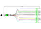 Kabel światłowodowy 0,9 mm 12 światłowodowy / prosty moduł MPO APC Męski TO SC APC