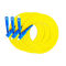 Patchcord z opancerzonym włóknem światłowodowym prowadzi Sc-Sc Simplex żółty kolor