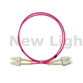 3-metrowy SC-SC Multimodowy kabel światłowodowy Patch Cord Duplex Z kablem Clip OM4