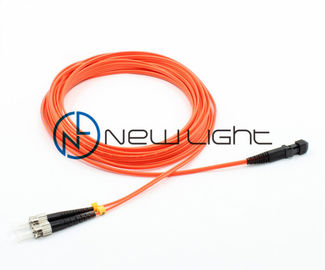 MTRJ Męski pomarańczowy wielomodowy kabel światłowodowy