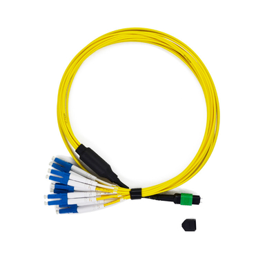kupować MM Low Loss MTP MPO Patch Cord 8/12/24 rdzeń PVC 3,0 mm Hybrydowy kabel krosowy Fanout online manufacture