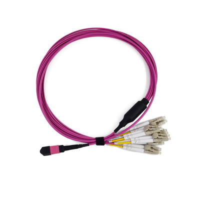 kupować 8/12/16/24 Włókna MPO MTP Trunk Cable wstępnie zakończone dla LANS / WANS / FTTX online manufacture