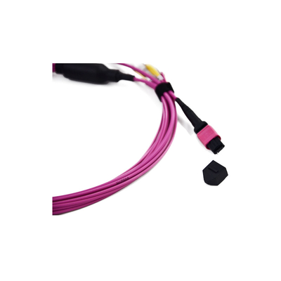 kupować Kabel światłowodowy MM / SM 10 GB OM3 MPO do LC Kable krosowe Fanout 0,9 mm online manufacture
