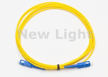 kupować Patch kabla światłowodowego z wysokimi stratami powrotnymi / SC TO SC Single Mode Fibre Patch Cable online manufacture