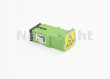 kupować Green Color FTTH SC Adapter światłowodowy z zawiasową osłoną przeciwpyłową ROSH Approved online manufacture