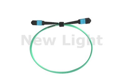 kupować 0.5 Metr 12 rdzeń MPO / MTP Patch Cord Green Color Kabel OM2 / OM3 / OM4 online manufacture