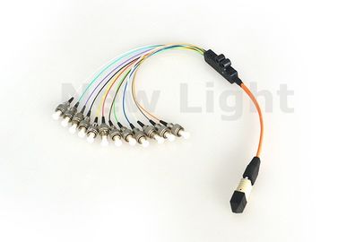 kupować Kolorowy jednomodowy przewód 12 rdzeniowy MPO MTP do sieci / centrum danych w magazynie online manufacture