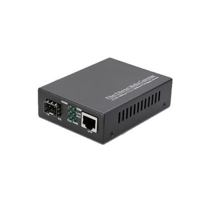 kupować 10/100/1000M Konwerter multimedialny jednowarunkowy LC Transceiver światłowodowy SFP online manufacture
