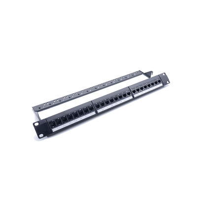 kupować 24 Wzniesienie portu 1U Panel patch RJ45 z 110/Krone IDC Termination dla efektywnego zarządzania siecią online manufacture