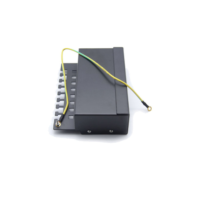 kupować Czarny 1U Rack Montable Metal Patch Panel Do RJ45 Ethernet Termination online manufacture