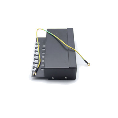 kupować Czarny metalowy panel krosowy 1U do montażu w szafie rack z zakończeniami IDC 110/Krone dla sieci Ethernet Cat6a online manufacture