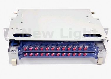 kupować Biała optyczna ramka rozdzielcza ODF, 19-calowy patch panel światłowodowy ODF 24 port online manufacture