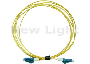 kupować Żółty przewód LC LC z włóknem światłowodowym, materiał PVC 3 metrowy kabel światłowodowy Simplex online manufacture
