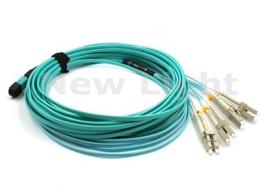kupować 3 metrowy kabel MPO MTP OM3 8-nitkowy wielomodowy kabel światłowodowy do modułu QSFP / SR online manufacture