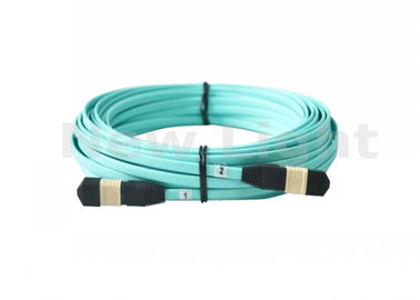 kupować 15 metrów Kabel MPO MTP OM3 Kabel wielomodowy światłowodowy 12-fazowy do modułu QSFP / SR online manufacture