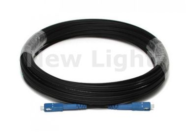 kupować 10M SC SM Simplex Fibre Patch Cord, czarny kolor FTTH Kabel światłowodowy online manufacture
