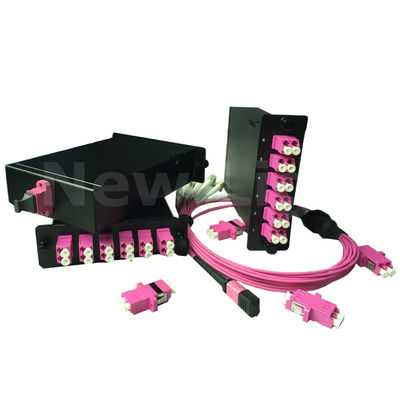 kupować Moduł kasetowy MPO 1U z 144 rdzeniami OM3 Multimode Fiber Optic Distribution Frame online manufacture
