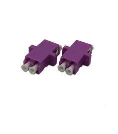 kupować Fioletowy adapter kabla optycznego / OM4 LC Duplex Adapter z klipsem Mały rozmiar online manufacture