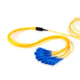 kupować SC UPC Single Mode Fan Out Światłowód Patch Cord 12 Włókna Dostosowana długość online manufacture