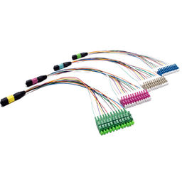 kupować 12 Fibre Fan Out MTP Kabel MPO OM3 / OM4 do kaset połączeniowych online manufacture