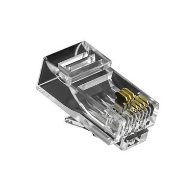 kupować Złoty, pozłacany konektor Ethernet RJ45 z ekranowanymi końcówkami i certyfikatem Fluke dla sieci CAT6/CAT7 online manufacture