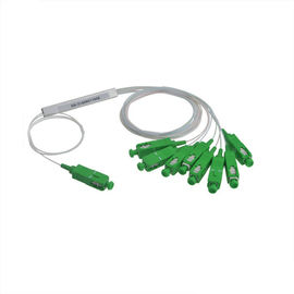 kupować Rozdzielacz światłowodowy CATVSCOPE PLC ze złączem 1x8 SC / APC Green, wejście rurowe ze stali o średnicy 250μm online manufacture
