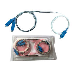 kupować 1 metr G657A1 0.9mm stalowy filtr światłowodowy FWDM 1 x 2 SC złącze UPC online manufacture