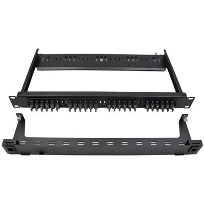 kupować 1U Płytka patch panel optyczny z 96 rdzeniami LC i skrzynką typu pull dla zastosowań o wysokiej gęstości online manufacture