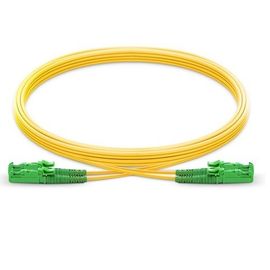 kupować LSZH Materiał Patchcord światłowodowy E2000 APC Single Mode Duplex 5m Długość online manufacture