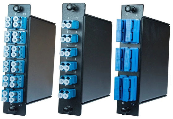 kupować Moduł kasetowy MPO jednowarunkowy z 12-rodzeniowym połączeniem MPO męskim i kasetą aluminiową do połączenia LC Duplex SC Sinplex online manufacture