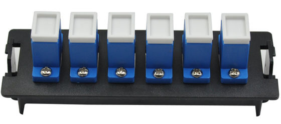 kupować Plastikowy panel krosowy światłowodowy SC Duplex 12-portowy z klipsem montażowym do szafy dystrybucyjnej 19 cali 1U online manufacture