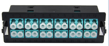 kupować Czarny LC Wstaw Duplex Światłowodowy panel krosowy 24-portowy do skrzynki rozdzielczej 1U online manufacture