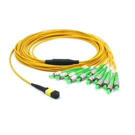 kupować 12F Niski ubytek wtrąceniowy Kabel MPO MTP Żeński - Kabel zrywalny złącza światłowodowego ST APC online manufacture