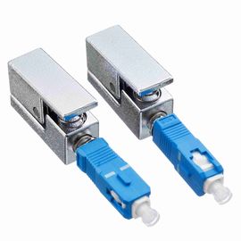 kupować SC Bare Adapter światłowodu UPC Single Mode Type Metal Material Square Adapter online manufacture