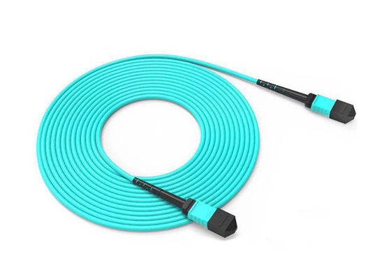 kupować Kabel MPO MTP OM3 OM4 Patch Cord z połączeniem męskim lub żeńskim i 8 12 24 opcjami włókien online manufacture