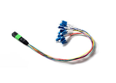 kupować MPO APC TO LC Fan Out 0,9 mm 12 światłowodowy prosty moduł światłowodowy online manufacture