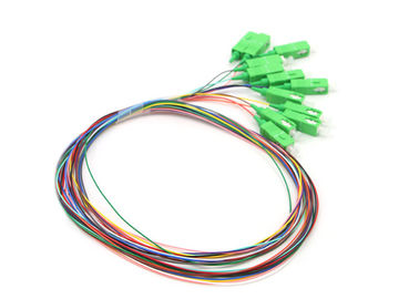 kupować 12 kolorów Złącze SC / APC 0,9 ​​mm Światłowodowy pigtail jednomodowy online manufacture