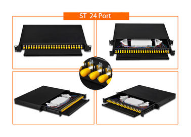 kupować Światłowodowy panel jednomodowy do montażu w szafie Rack 19 cali 12 X LC / SC / FC / ST online manufacture